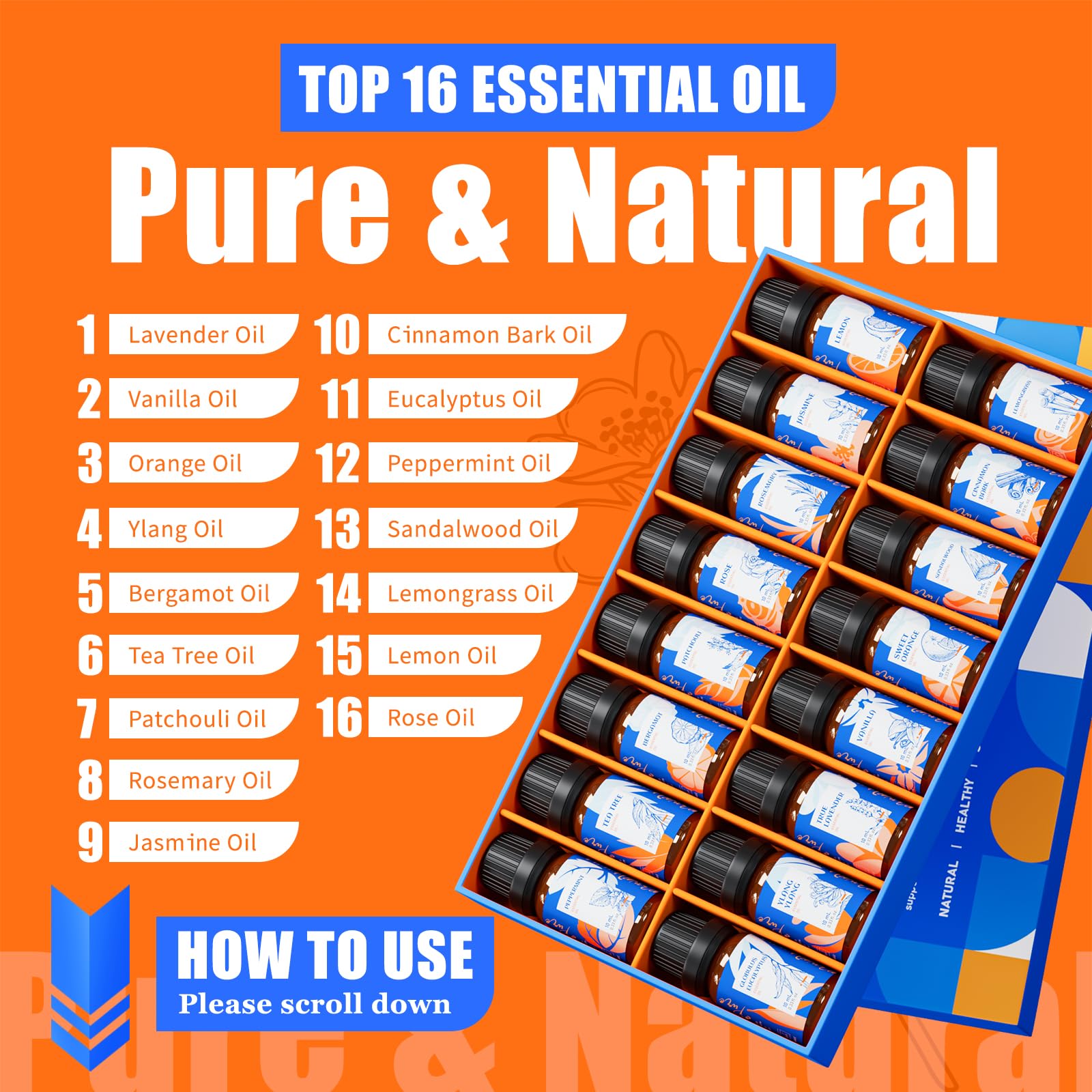 Amazon.com: HIQILI Essential Oils Set,Top 16 Aromatherapy Oils for