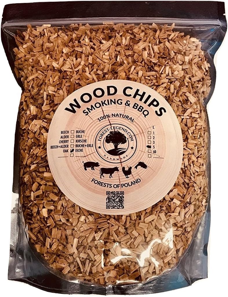 Forest Legend 5 Litre Smoking Wood Chips for BBQ and Smokers 100% Natural from Polish (Cherry)