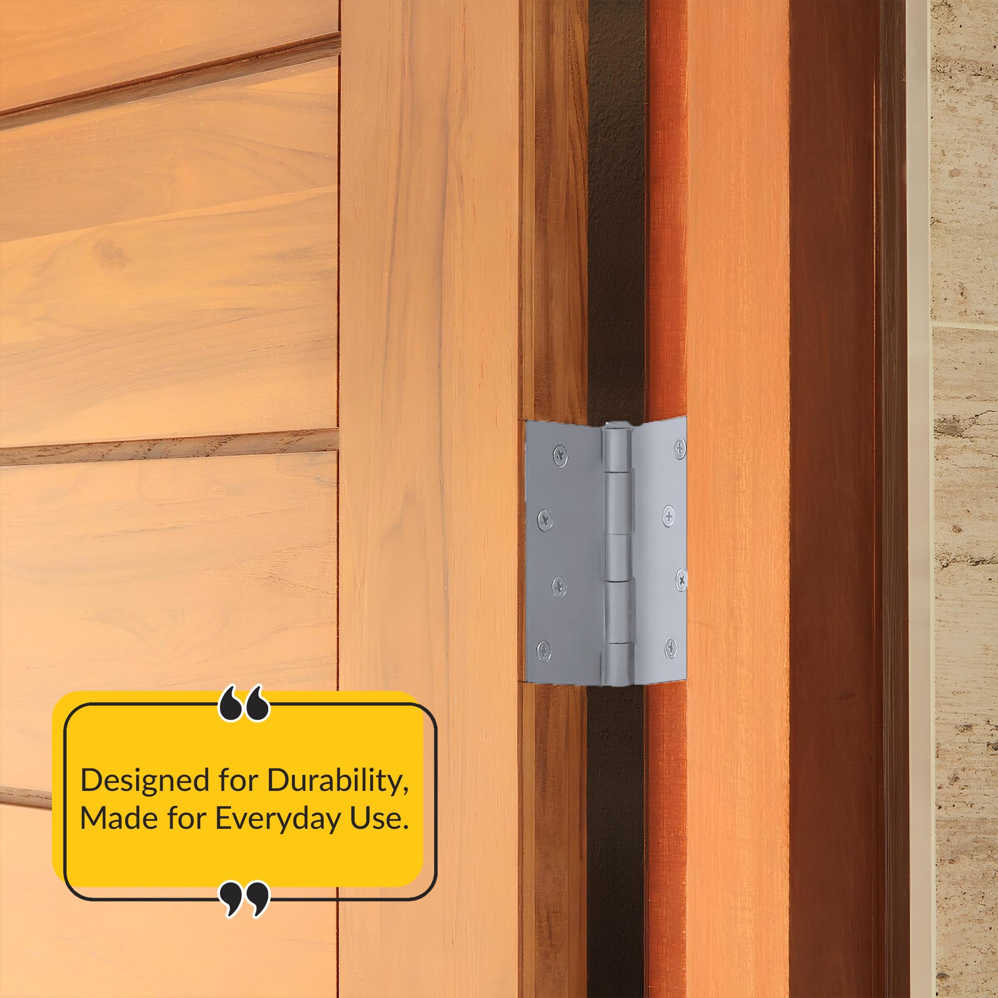 Brixwell Steel Plain Bearing Cabinet and Door Butt Hinges with Non