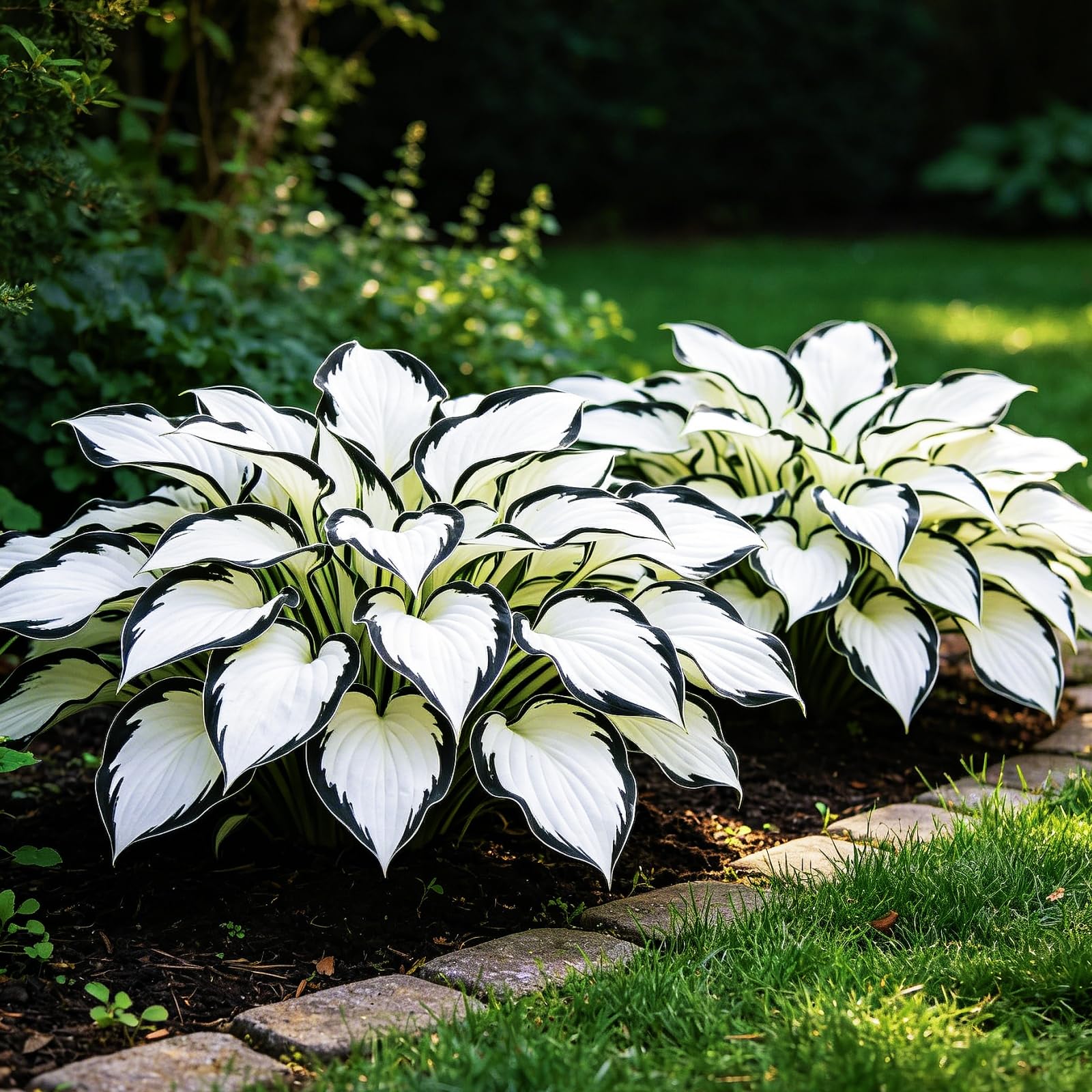 Perennial Hosta Bulbs for Planting-Rare-Color Brilliant-Easy Growing-Excellent Display-Perfect for Shade Garden&Potted-4bulbs-J