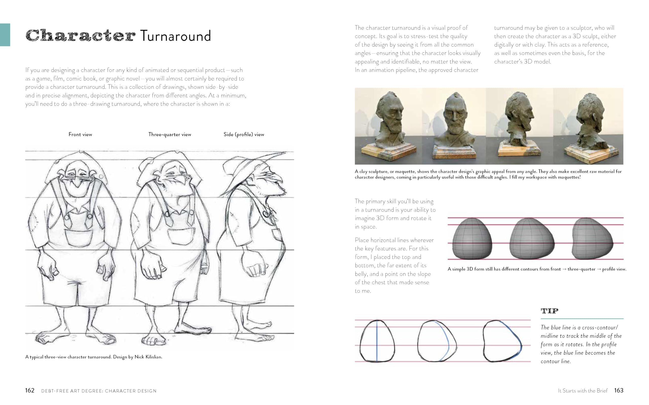 Debt-Free Art Degree: Character Design: The Affordable Way to Learn Professional Skills - Includes QR Codes to Online Tutorials