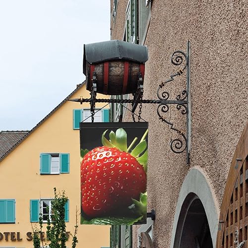 Miniatura 10 de Banderas de jardín para exteriores, flores de caléndula, flores de otoño, bandera de jardín de 12 x 18 pulgadas, bandera de bienvenida de temporada