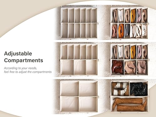 Miniatura 5 de StorageWorks Paquete de 2 contenedores de almacenamiento debajo de la cama con 2 contenedores para zapatos debajo de la cama