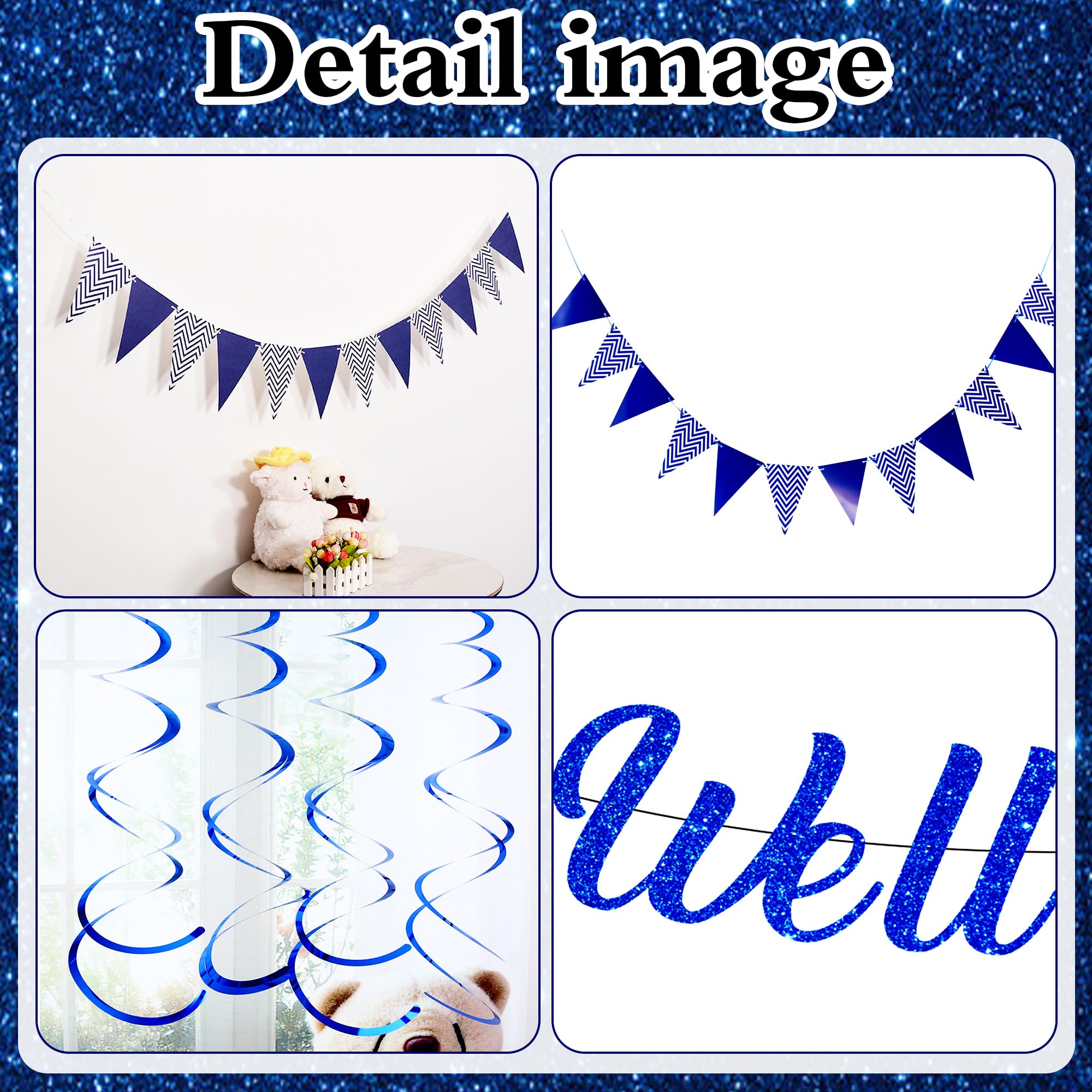 Graduation Decorations Congratulations Banner 2026, We Are So Proud of You Party Supplies Blue Well Done Banners - Image 3
