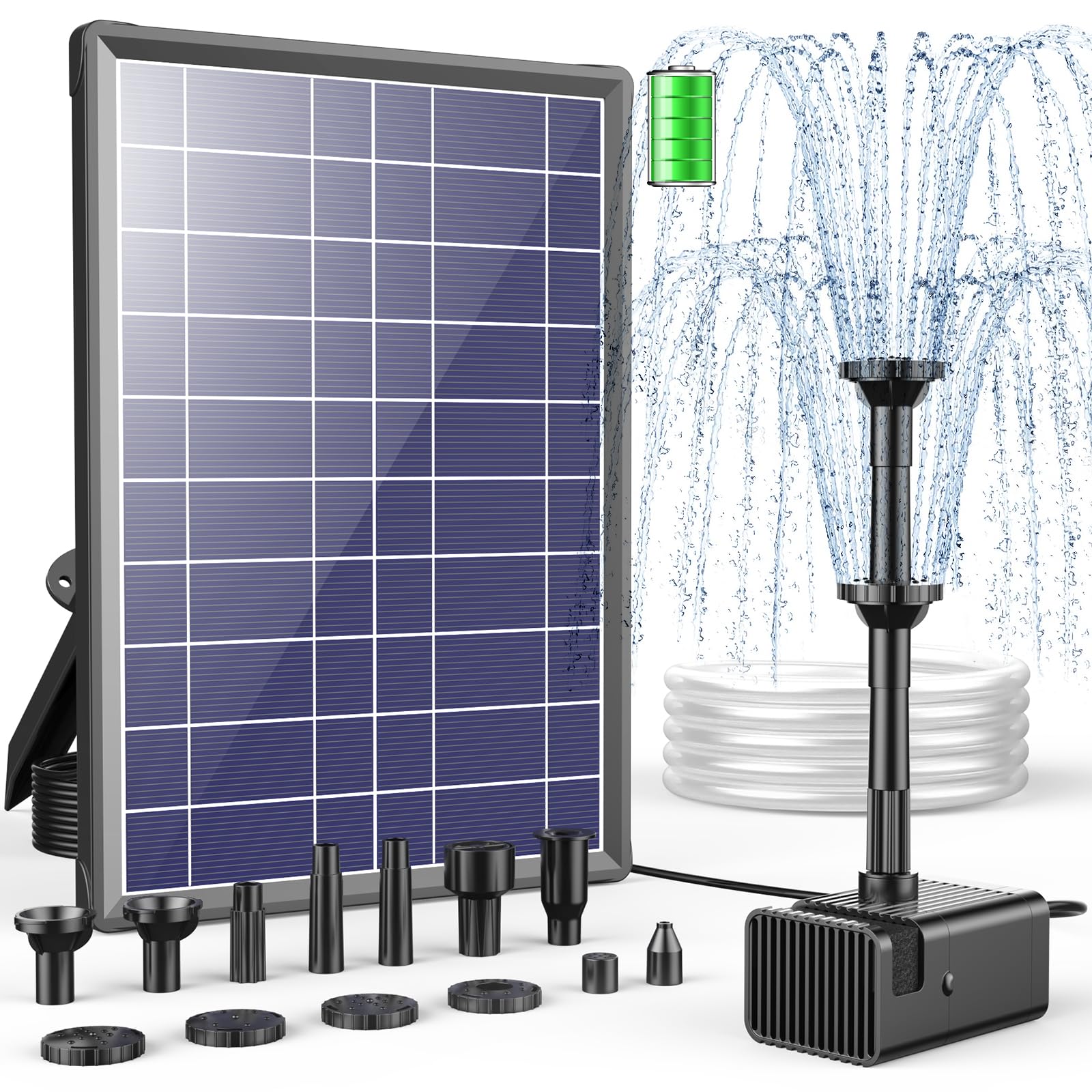 Antfraer 8W Solar Fountain Pump