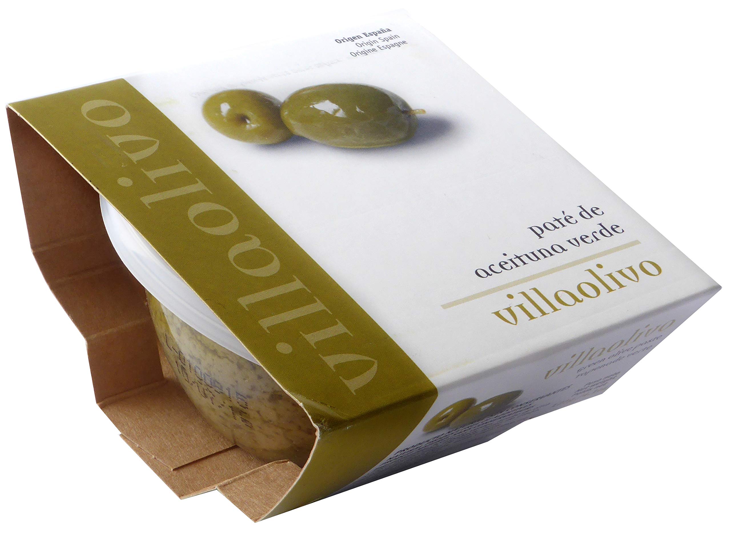 Pack 3x125g Paté de Aceituna Verde 100% Natural Sin Conservantes ni Aditivos Gourmet Español