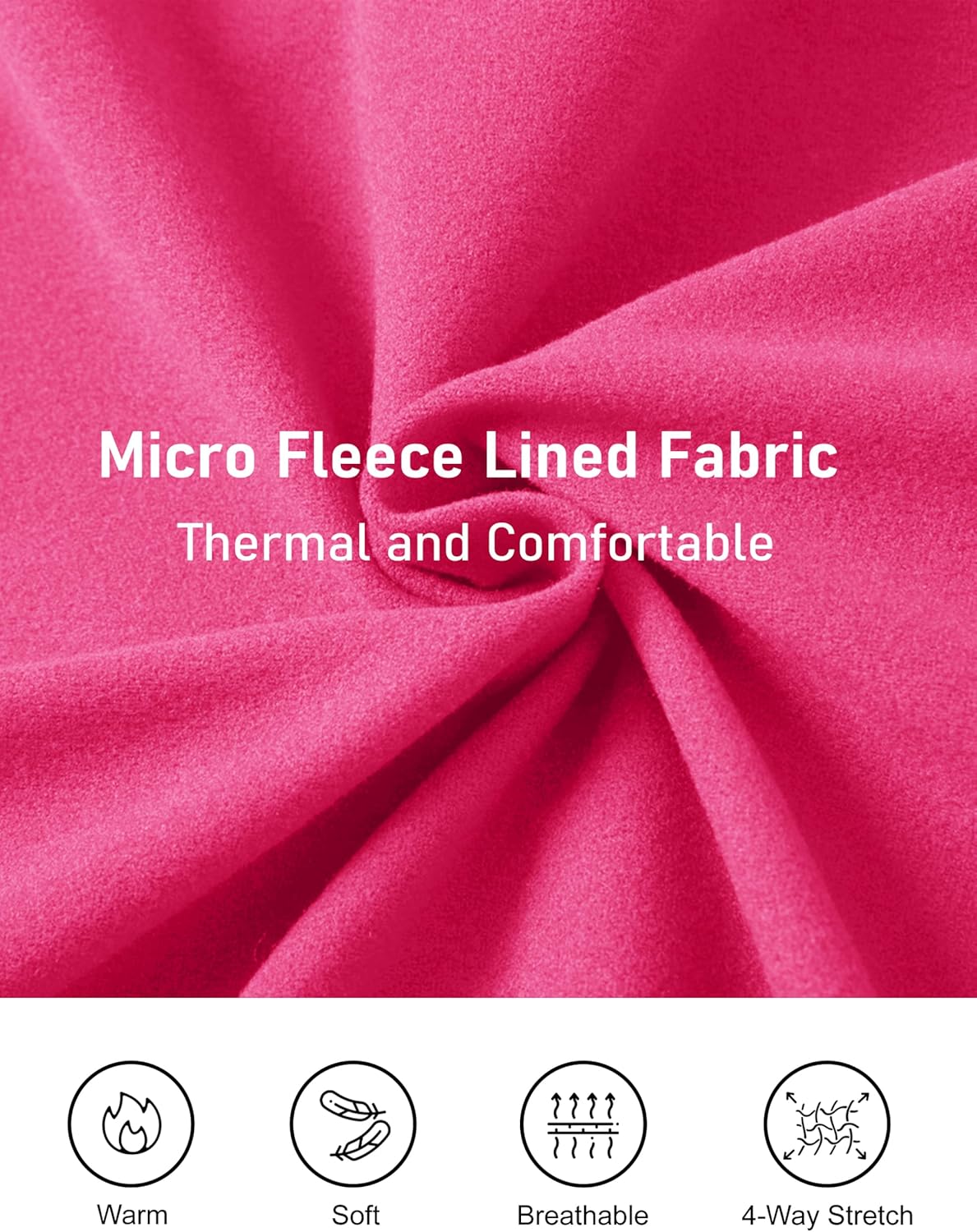 MAGCOMSEN Women's Quarter Zip Fleece Pullover Thermal Shirts with Zip Pocket Workout Running Tops Thumb Holes - Image 5