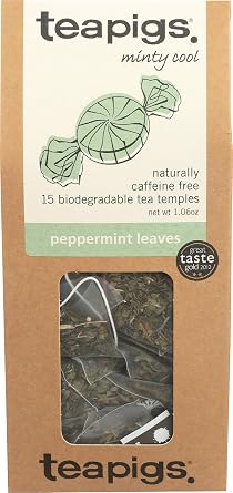 Teapigs Peppermint Leaves Tea Bags Made with Whole Leaves , 15 Count Pack of 1