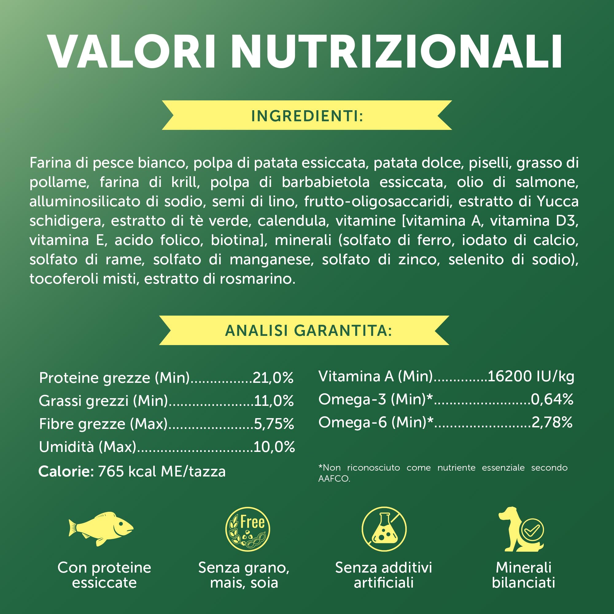 Nature's Protection Superior Care - Cibo Secco Ipoallergenico Senza Cereali per Cani Adulti di Razze Piccole e Mini, Riduce le Macchie di Lacrime, Pesce Bianco, 1,5 kg