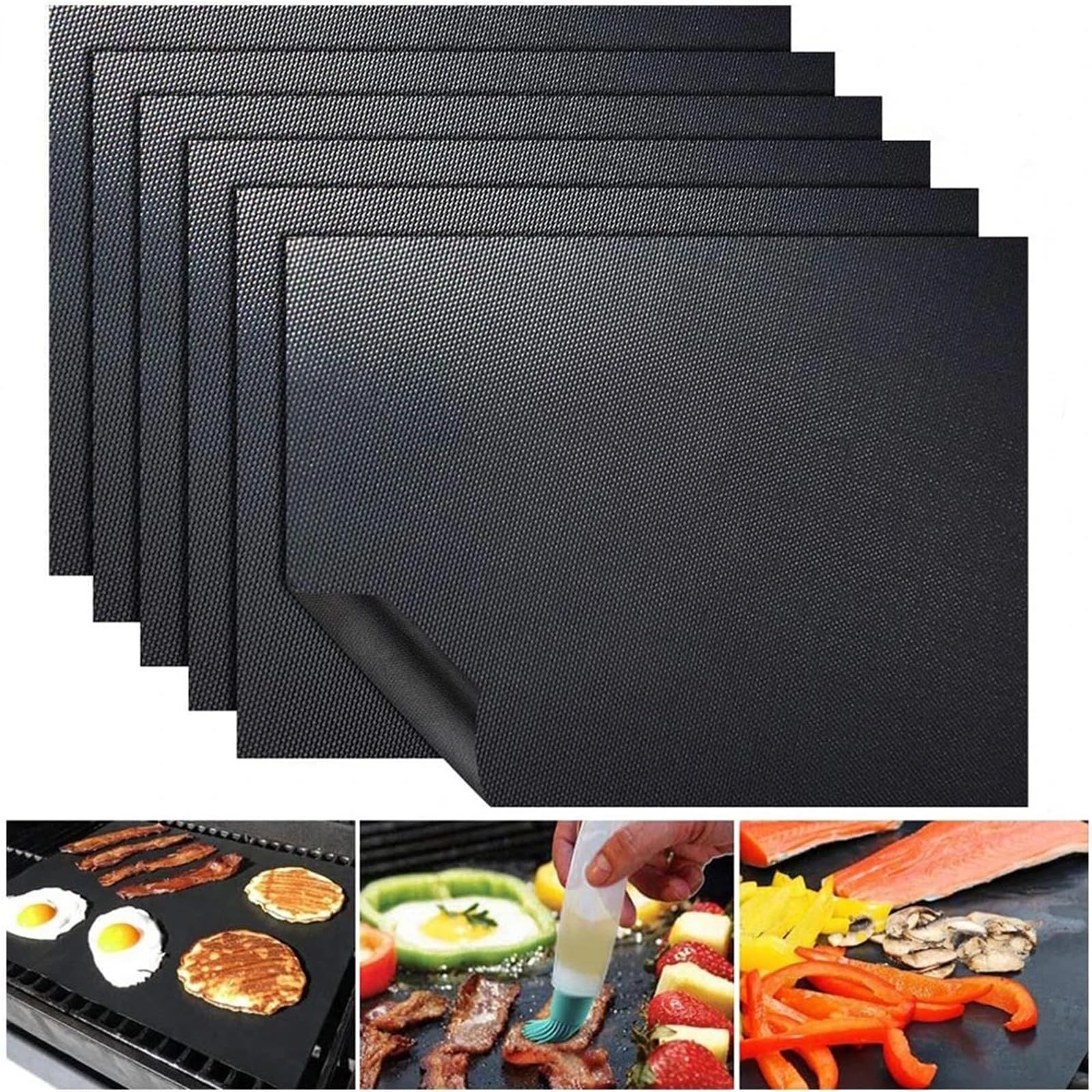 Ofenmatte 3 stücke 60 * 40 cm Cropable Nicht-Stick Grill Matte Back Matte Kochen Grillen Blatt Wärme Widerstand Küche Werkzeuge Zubehör