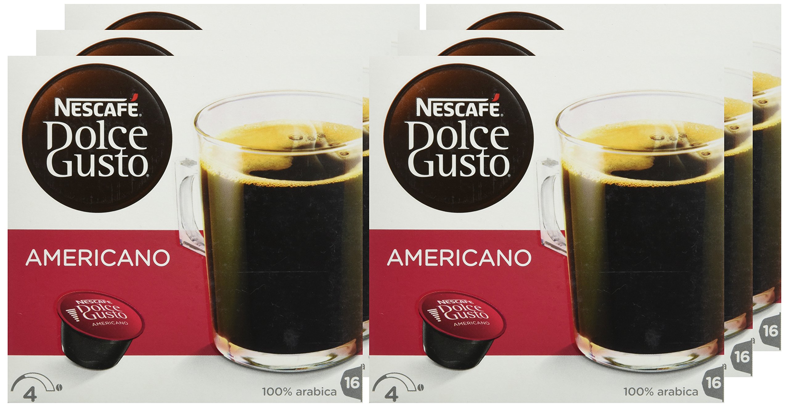96 Cialde Capsule Nescafe' Dolce Gusto Caffe' Americano Originali