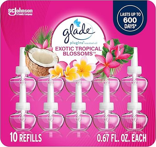 Miniatura 13 de Glade PlugIns - Recambios de ambientador, lavanda tranquila y aloe, aceites esenciales y perfumados para el hogar y el baño, 0.67 onzas líquidas, 10