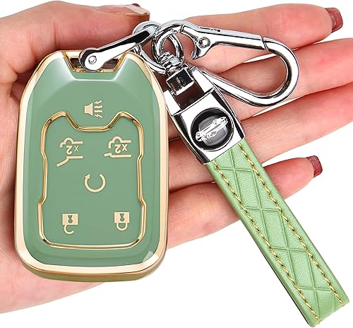 Miniatura 10 de Funda para llavero GMC  Funda de TPU suave para llavero, protector para Chevy GMC Acadia Terrain Yukon Chevrolet Suburban Tahoe Smart Remote sin