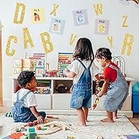 Vista 67 de 8 Sheet Glitter Letter Stickers Vinyl Alphabet Stickers Waterproof Self Adhesive Stick on Letters for Poster Bulletin Board Mailbox School