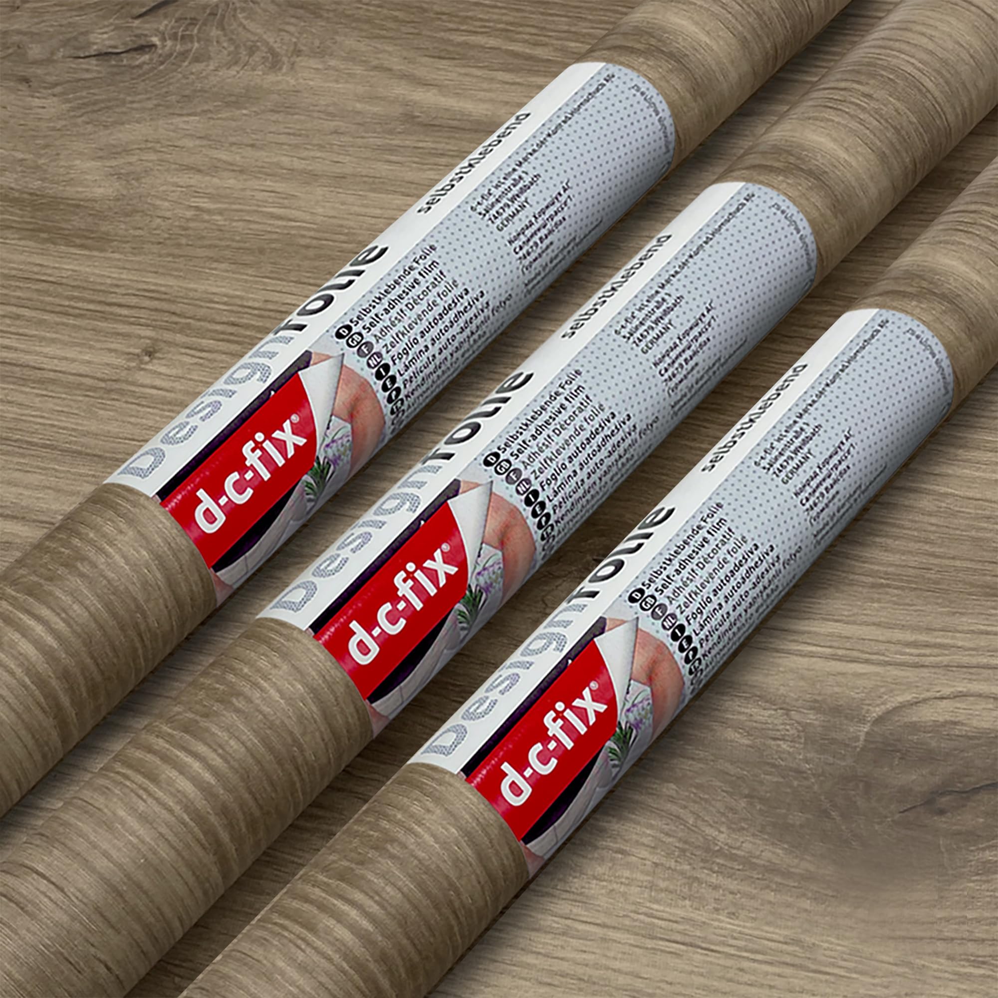 3 Rolls Vinyl Warehouse 90cm x 2.1m d-c-fix Artisan Oak Wood Sticky Back Vinyl Furniture Wrap 5386