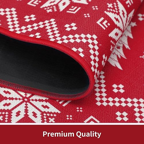 Miniatura 6 de CAROMIO Juego de tapetes de cocina lavables de Navidad, tapetes decorativos de cocina, antideslizantes, bohemios, para cocina, lavandería, fregadero