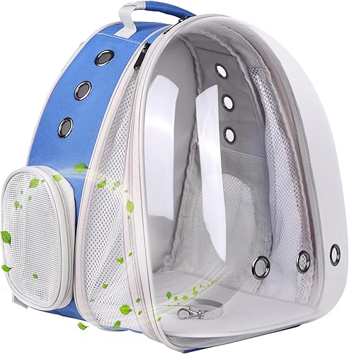 Miniatura 50 de Mochila grande con frontal expandible para gatos, apta para hasta 20 libras, mochila transportadora de mascotas tipo cápsula espacial para gatos