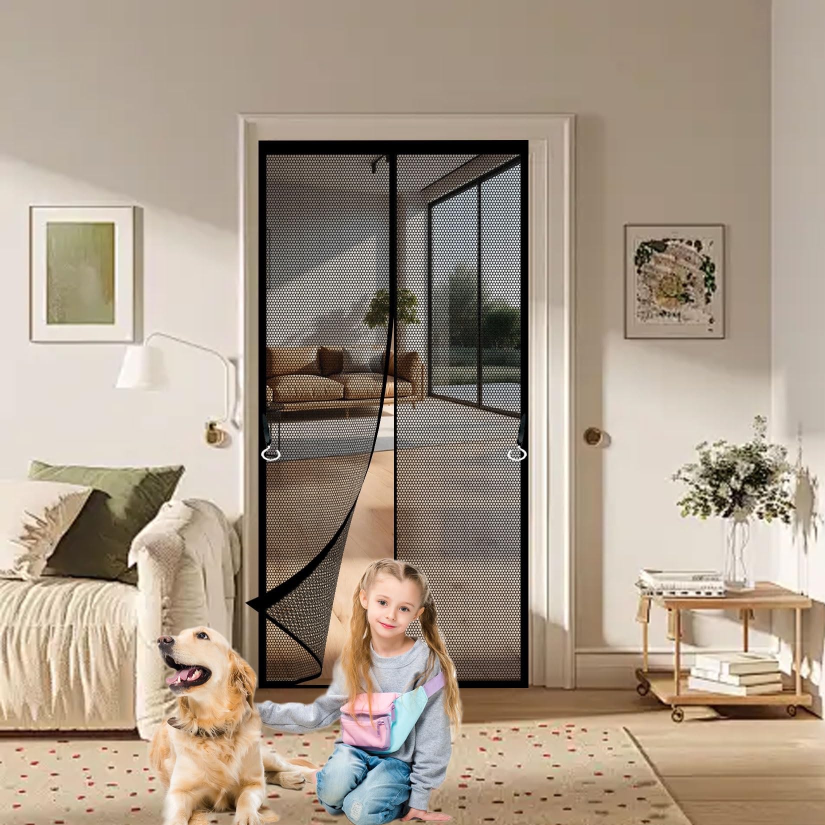 Moustiquaire magnétique sans perçage 147x240cm : stop aux moustiques en été