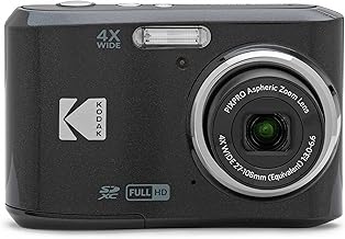 KODAK PIXPRO Friendly Zoom FZ45-BK - Cámara digital de 16 MP con zoom óptico 4X de 1.063 in de gran angular y pantalla LCD de 2.7 pulgadas (negro)