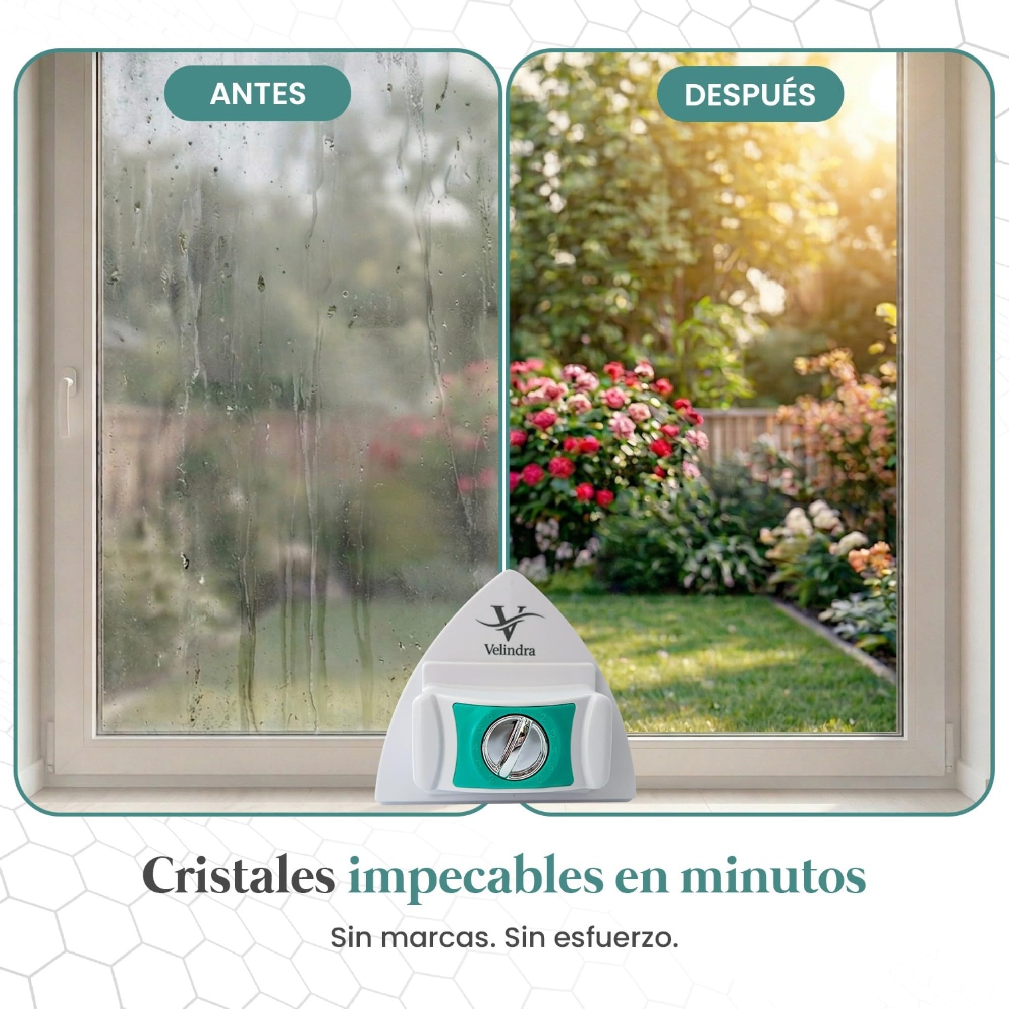 Limpiacristales Magnético Doble Cara 5-25 mm, Limpiador de Ventanas Magnético Ajustable 6 Niveles, Limpia Cristales con Imán, Incluye Recambios y Bayeta, Limpieza Interior y Exterior Segura