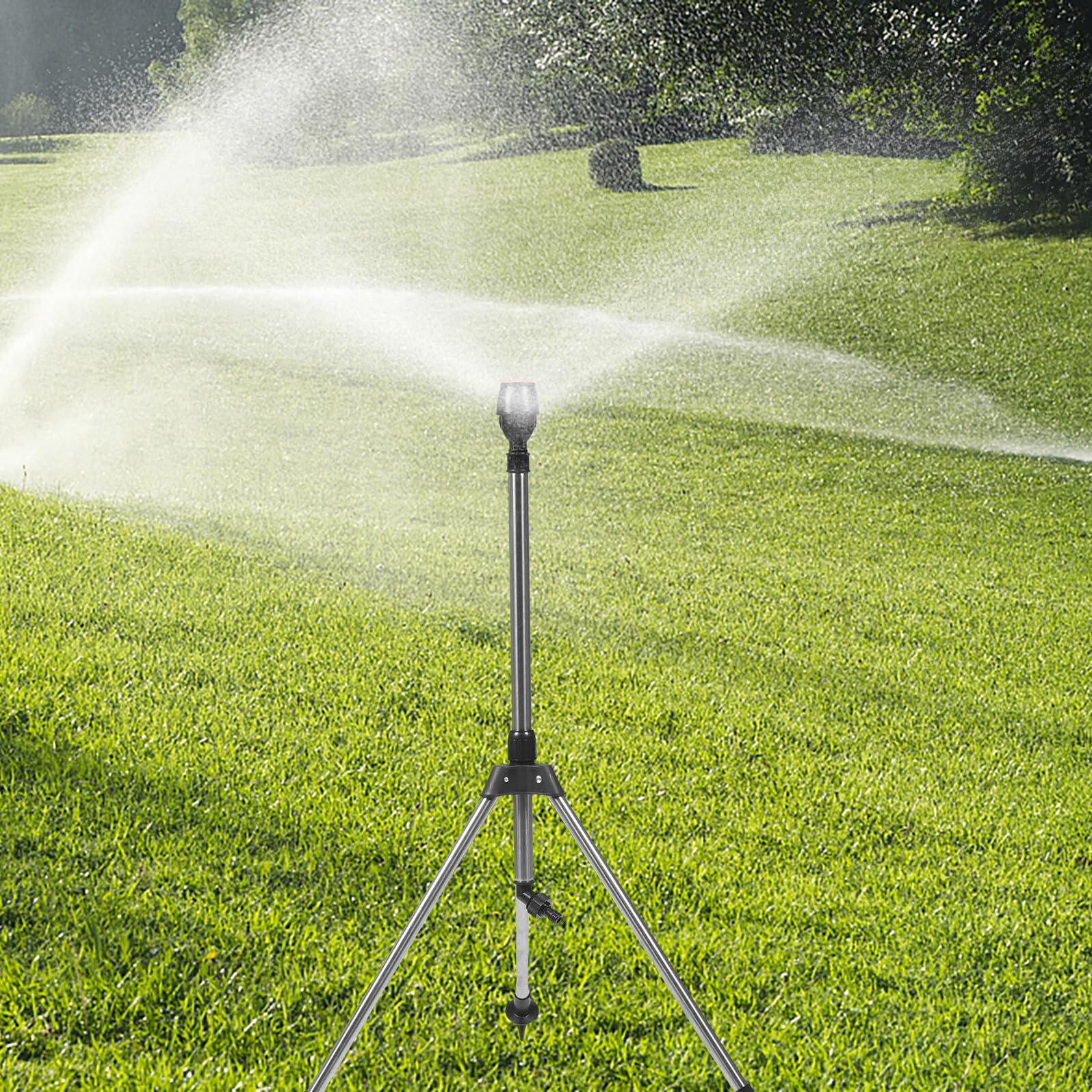 POPETPOP Aspersor Giratorio de Jardín Aspersor de Agua Sistema de Riego para Césped para Jardinería y Cuidado de Plantas