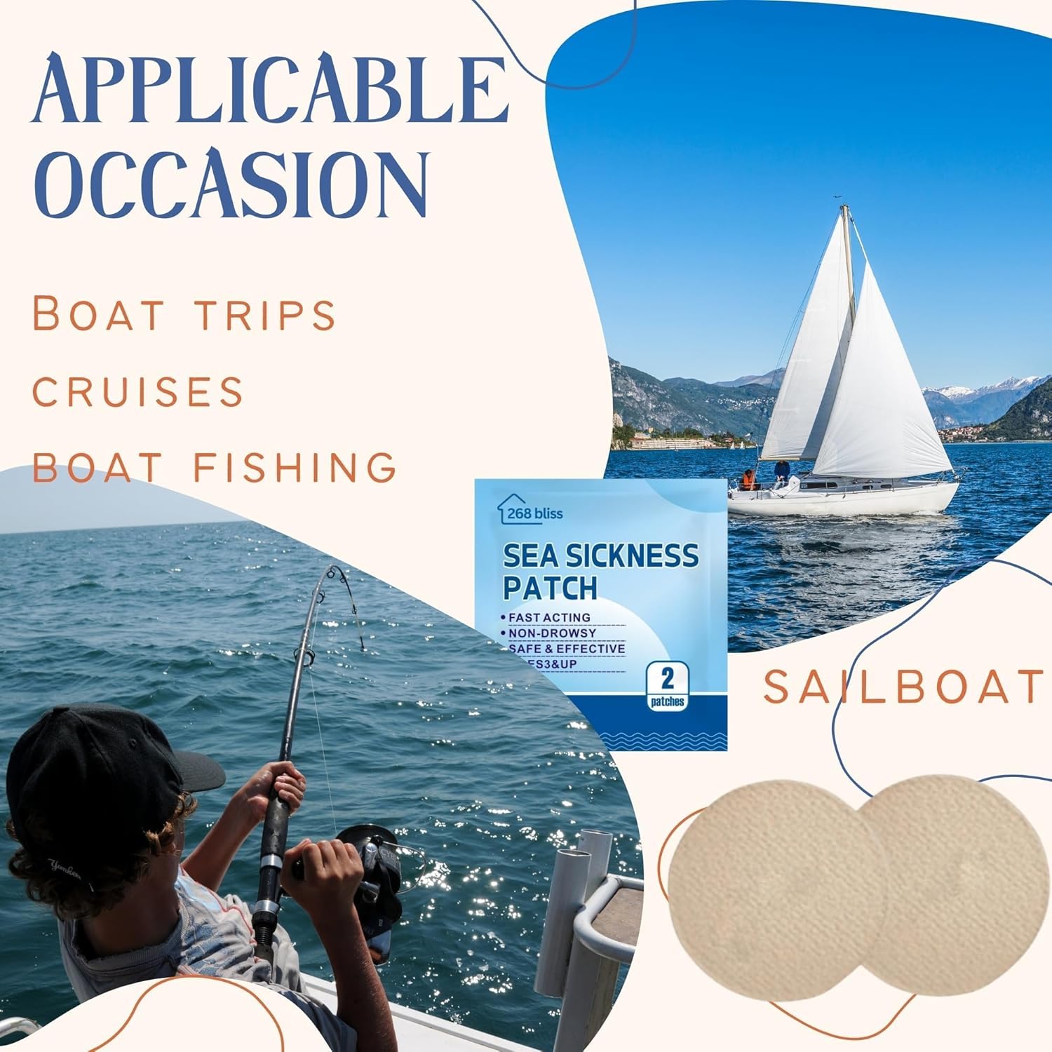 Sea Sickness Patch for Cruise - Cruise Must Haves - Cruise Ship Essentials for Carnival, Princess, Norwegian, Holland America, MSC & Major Cruise Lines-Travel Essentials for Adults and Kids - Image 5