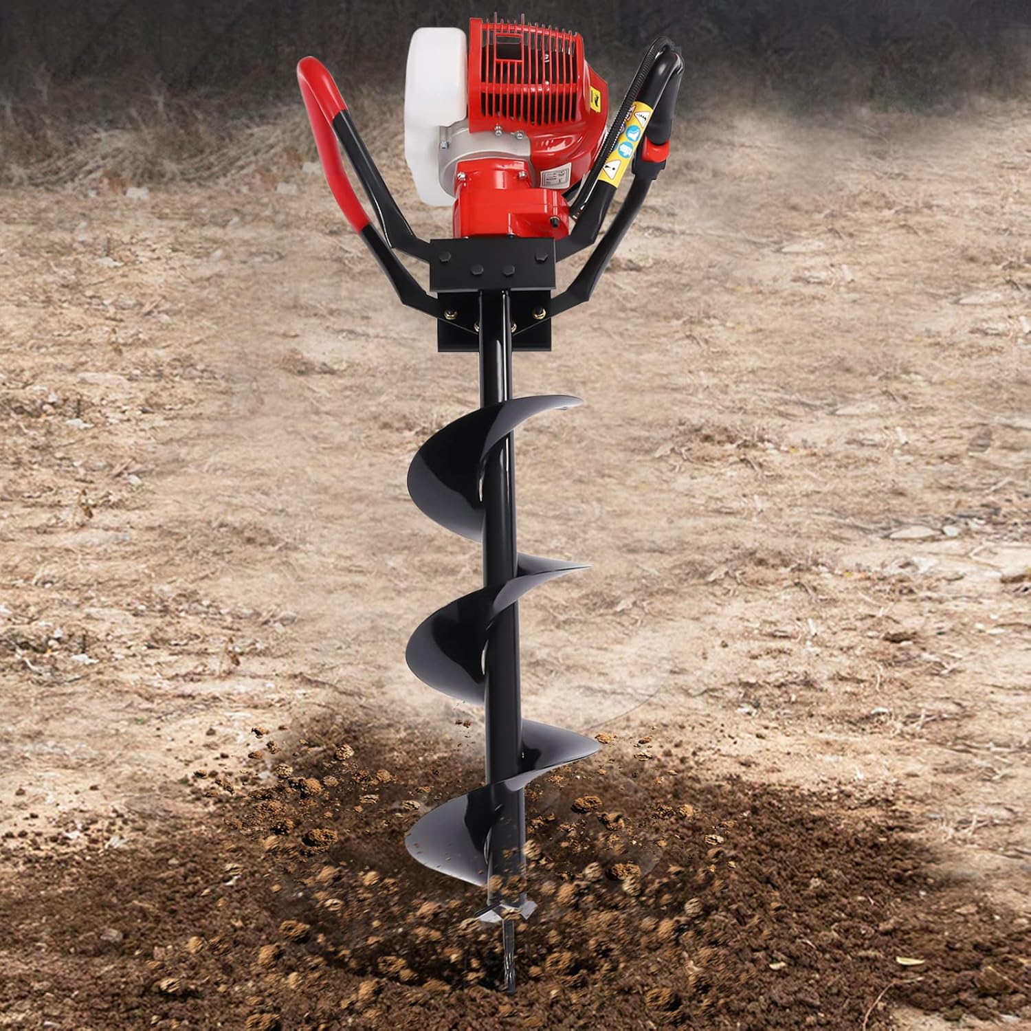 43CC 2Stroke 1.7HP Gas Powered Post Hole Digger with 8