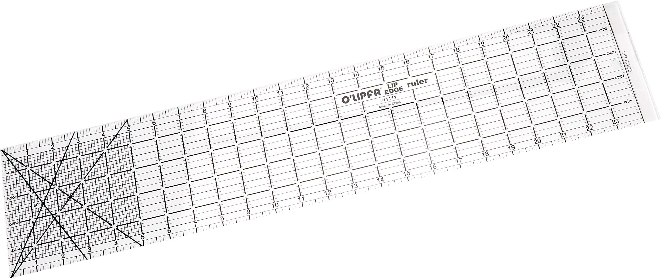 O'Lipfa 11111 Ruler with Lip Edge, 5 x 24-Inch