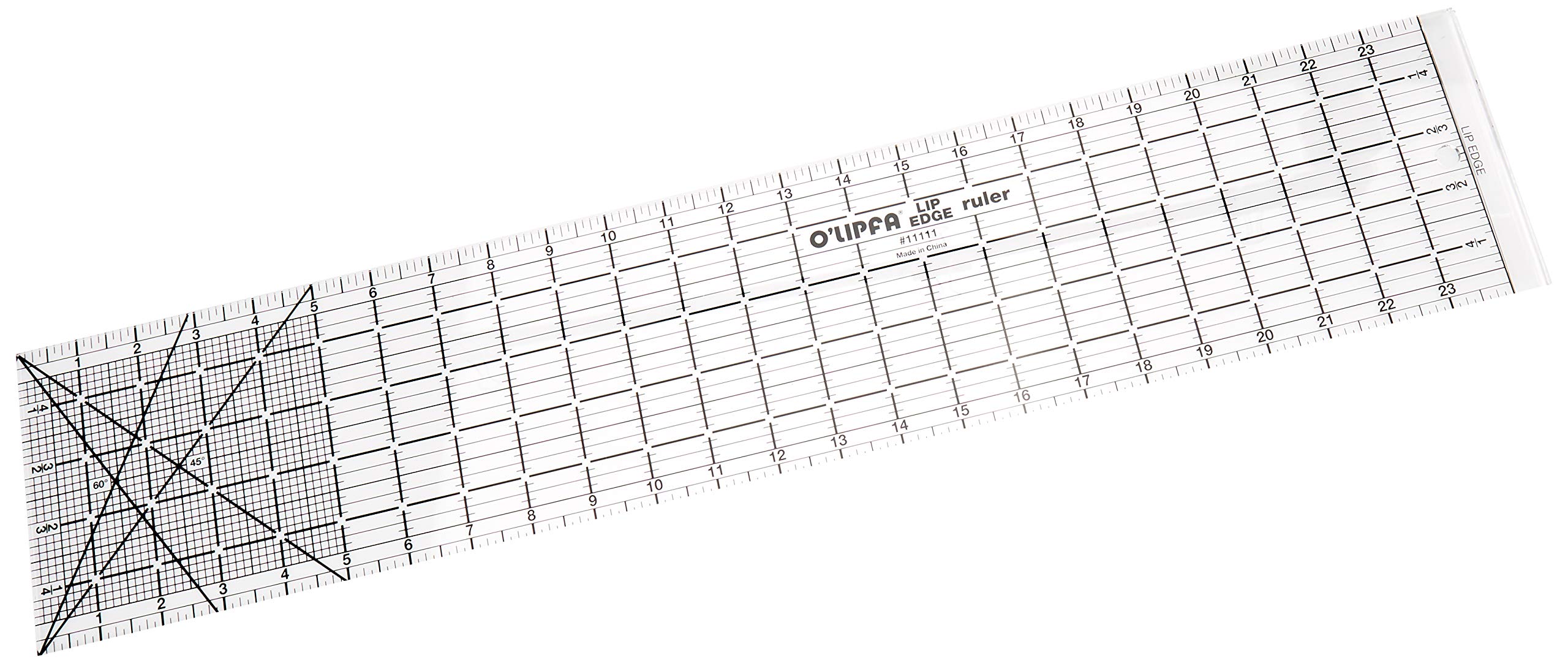 O'Lipfa 11111 Ruler with Lip Edge, 5 x 24-Inch