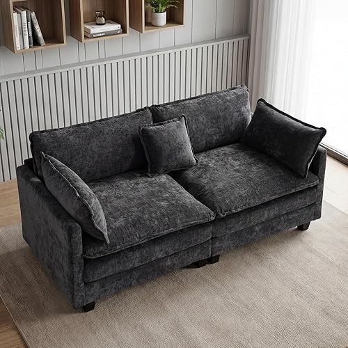 Miniatura 17 de Sofá seccional, cómodo sofá modular de nube, sofá modular de asiento profundo, sofá moderno en la nube, sofás modulares para sala de estar,