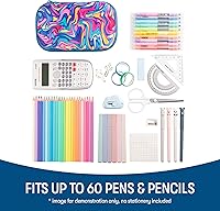 Vista 4 de ZIPIT Estuche de Lápices Colorido para Niñas, Bonito Estuche de Lápices para la Escuela, Caja Organizadora de Papelería de Gran Capacidad