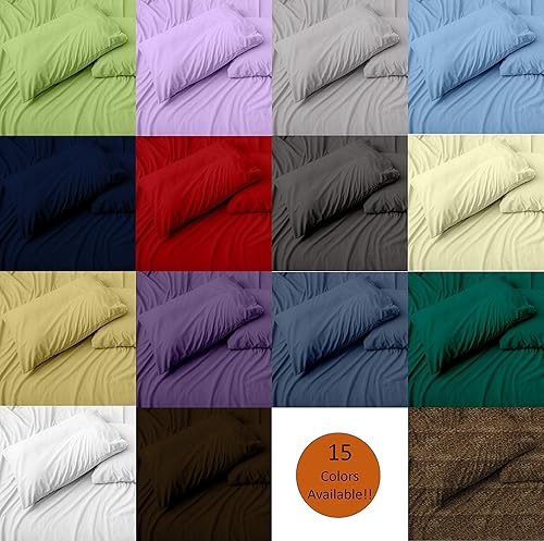 Miniatura 7 de Juego de sábanas de algodón egipcio de 1000 hilos para cama ajustable, media cabeza dividida, juego de 4 piezas de bolsillo profundo de hasta 12