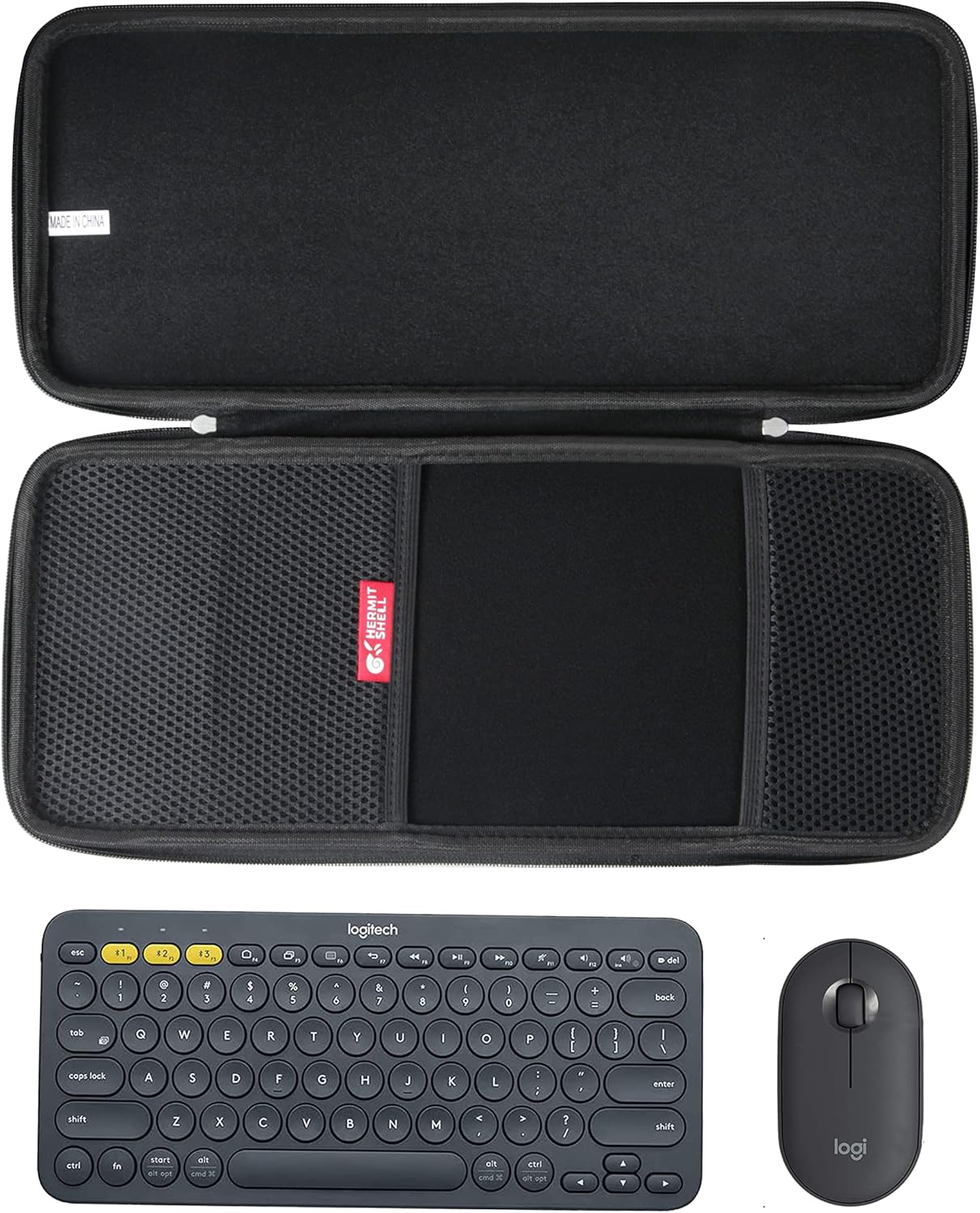 Hermitshell Hard Travel Case for Logitech Pebble 2 Combo K380 K380s Pebble Keys 2 + M350 Wireless Keyboard and Pebble Mouse Combo - Image 3