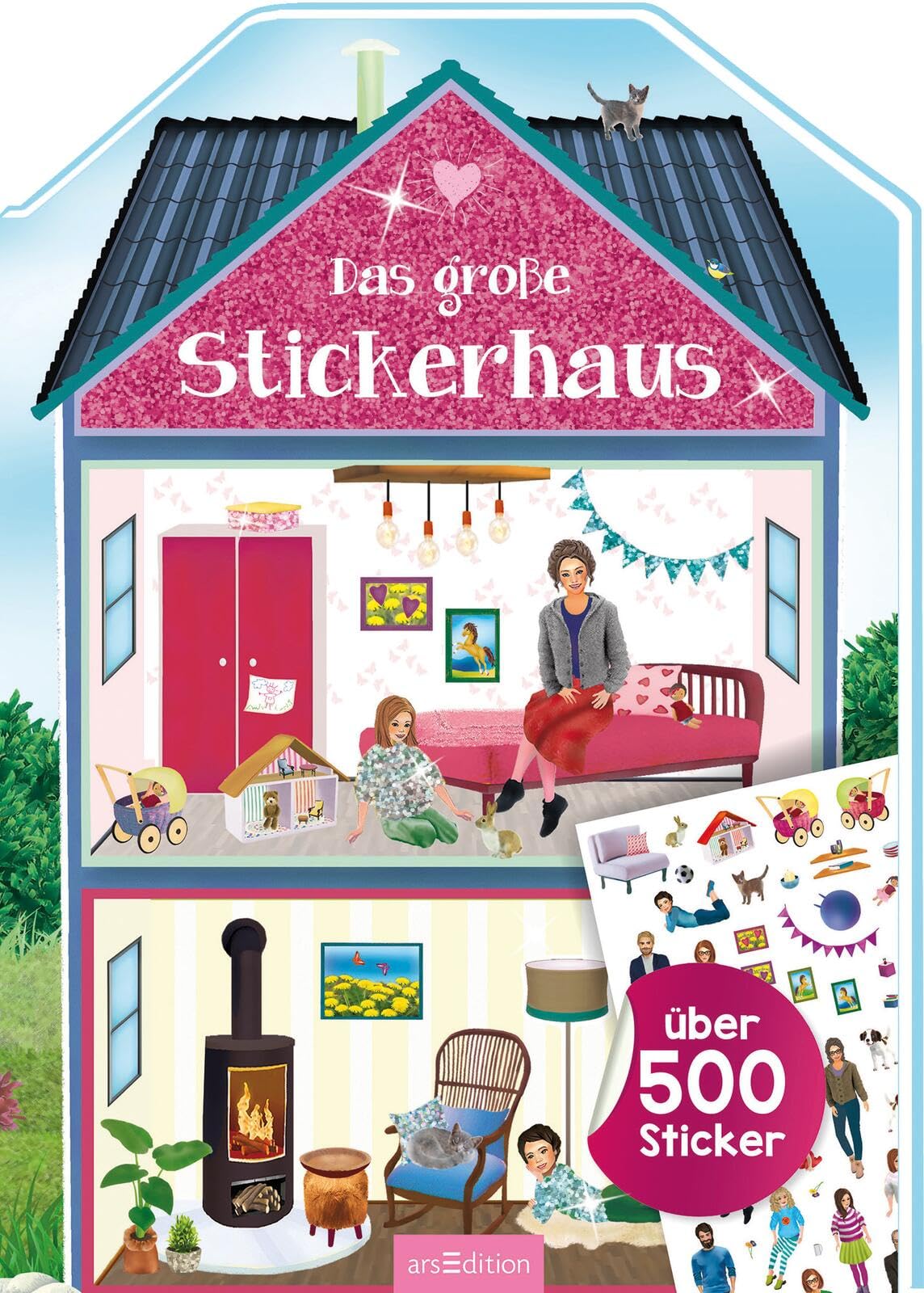Das groe Stickerhaus: ber 500 Sticker Paperback