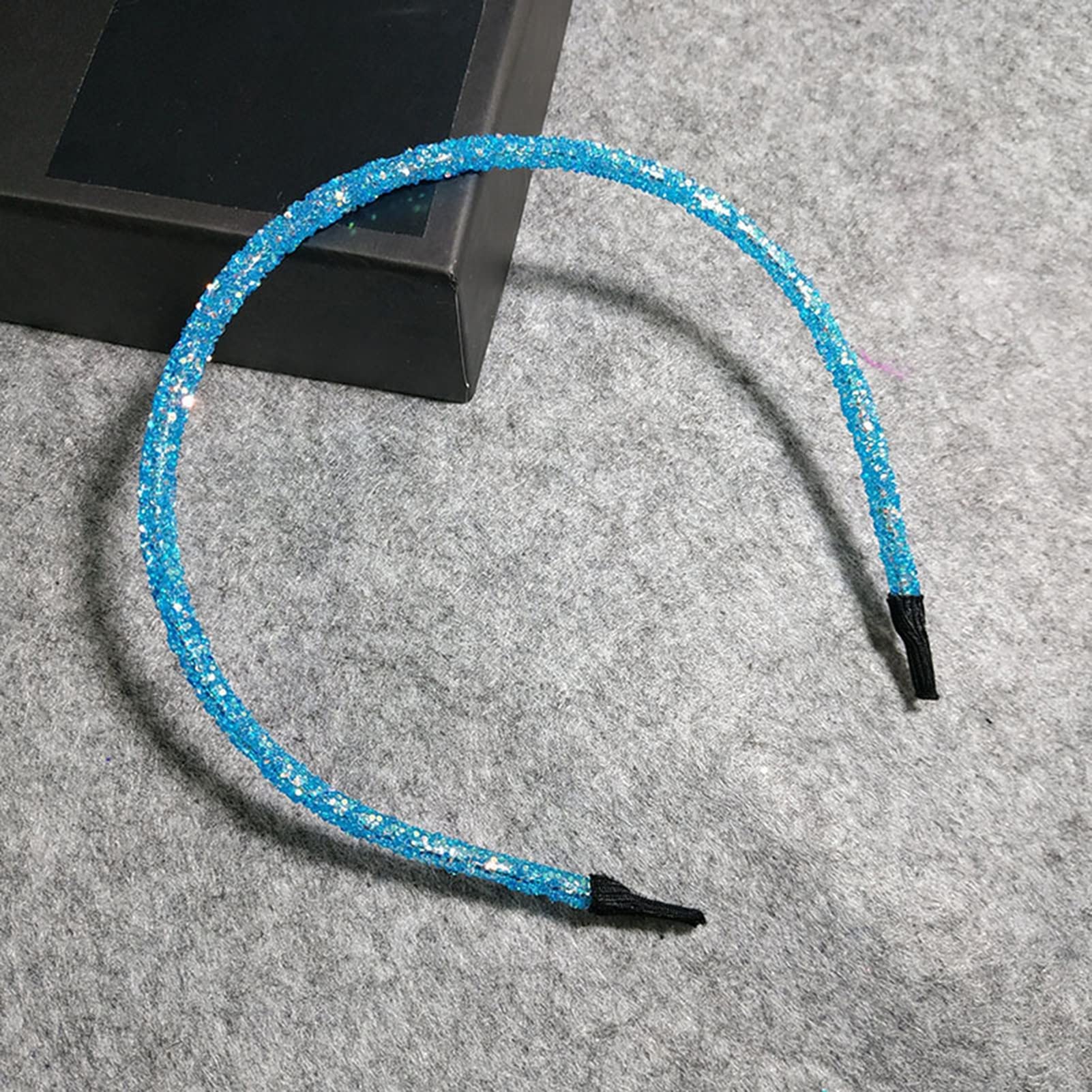 Barrettes, Fashion Glitter Sequined Hair Hoop Hairband Women Opaska do mycia twarzy Nakrycia głowy (jasnozielony jeden rozmiar)