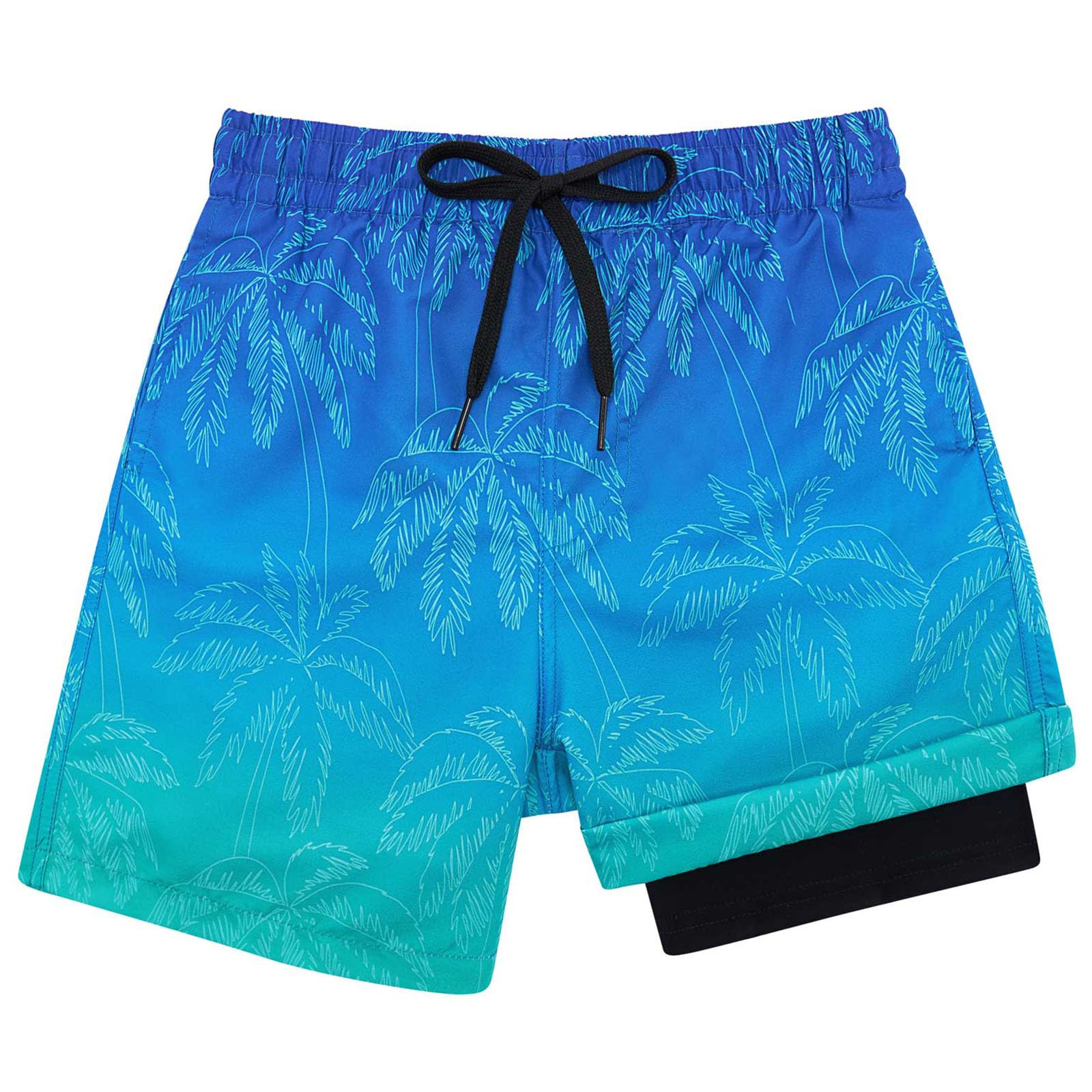 Kids4ever Bañador para niños de Secado rápido Pantalones Cortos de compresión con Forro antirozaduras Calzoncillos Tipo bóxer Traje de baño Pantalones Cortos de Playa de 7 a 18 años