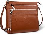 befen Genuine Leather Crossbody Bags for Women, Lightweight Medium Anti-Theft Shoulder Purse with Built in RFID Wallet