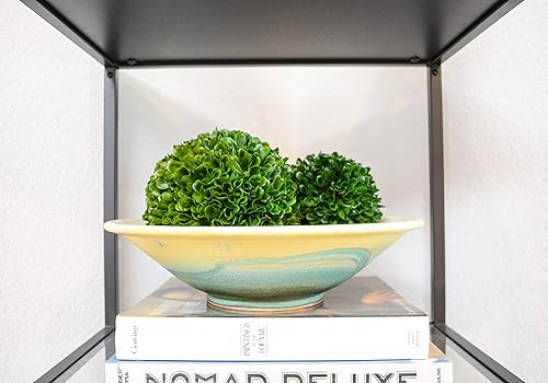 Miniatura 9 de Admired by Nature 3 bolas de 5 pulgadas Topiario de boj artificial, bolas de boj artificiales para macetas para decoración de bodas, decoración del