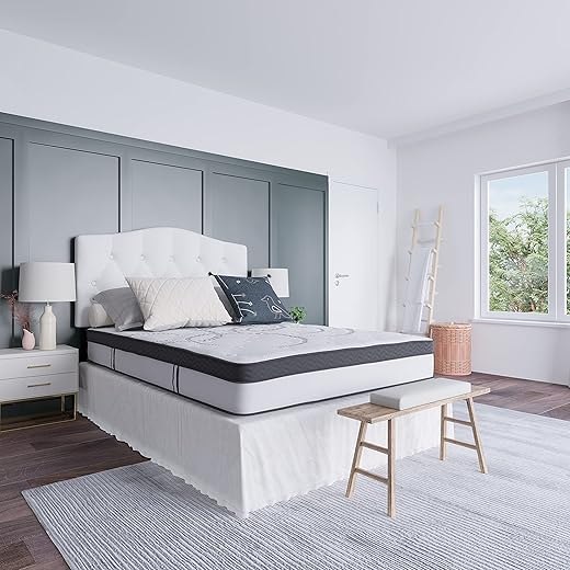 EMMA + OLIVER Astor 10 Inch Hybrid Pocket Spring Mattress, Full Mattress in a Box