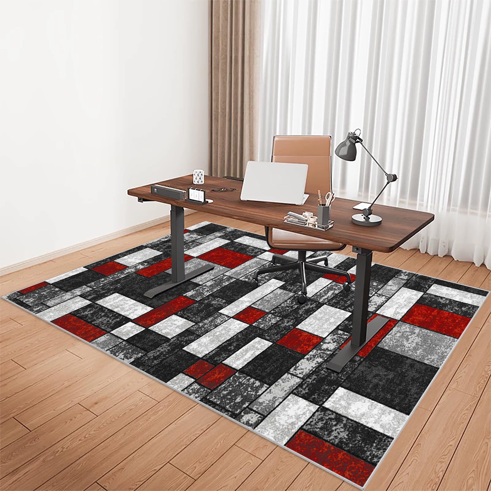Heavy Duty Chair Mat Office Chair Mat for Hard Floor, Hardwood Floor Mat Protector Anti-slip, Computer Floor Mat, Large Hard Floor Protector Mat for Rolling Chair for Parquet, Laminate 200 x 300 cm