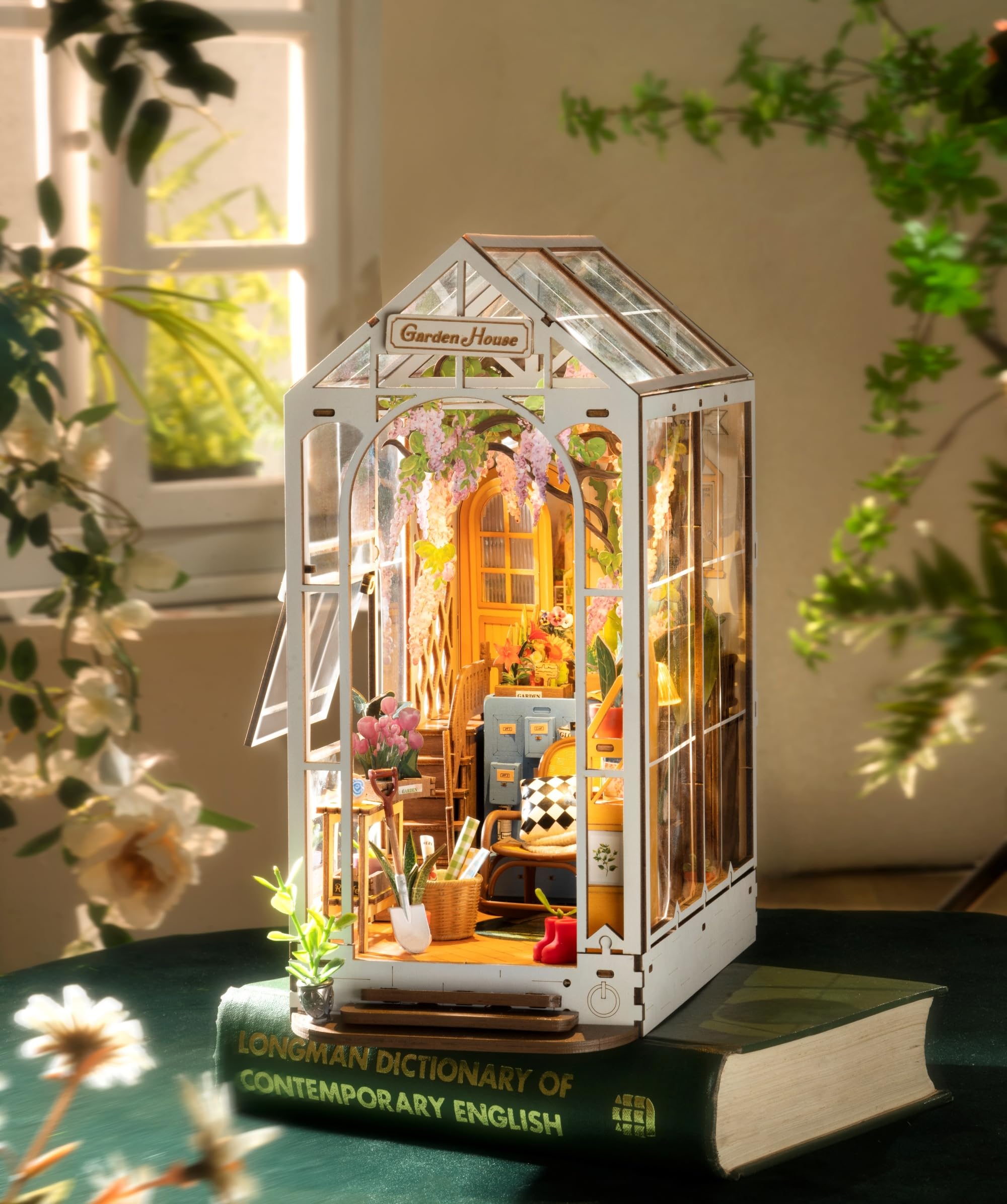 Kit Book Nook Après La Pluie | Diorama Créatif Avec éclairage LED – Décoration D'étagère Scène De Rue Japonaise