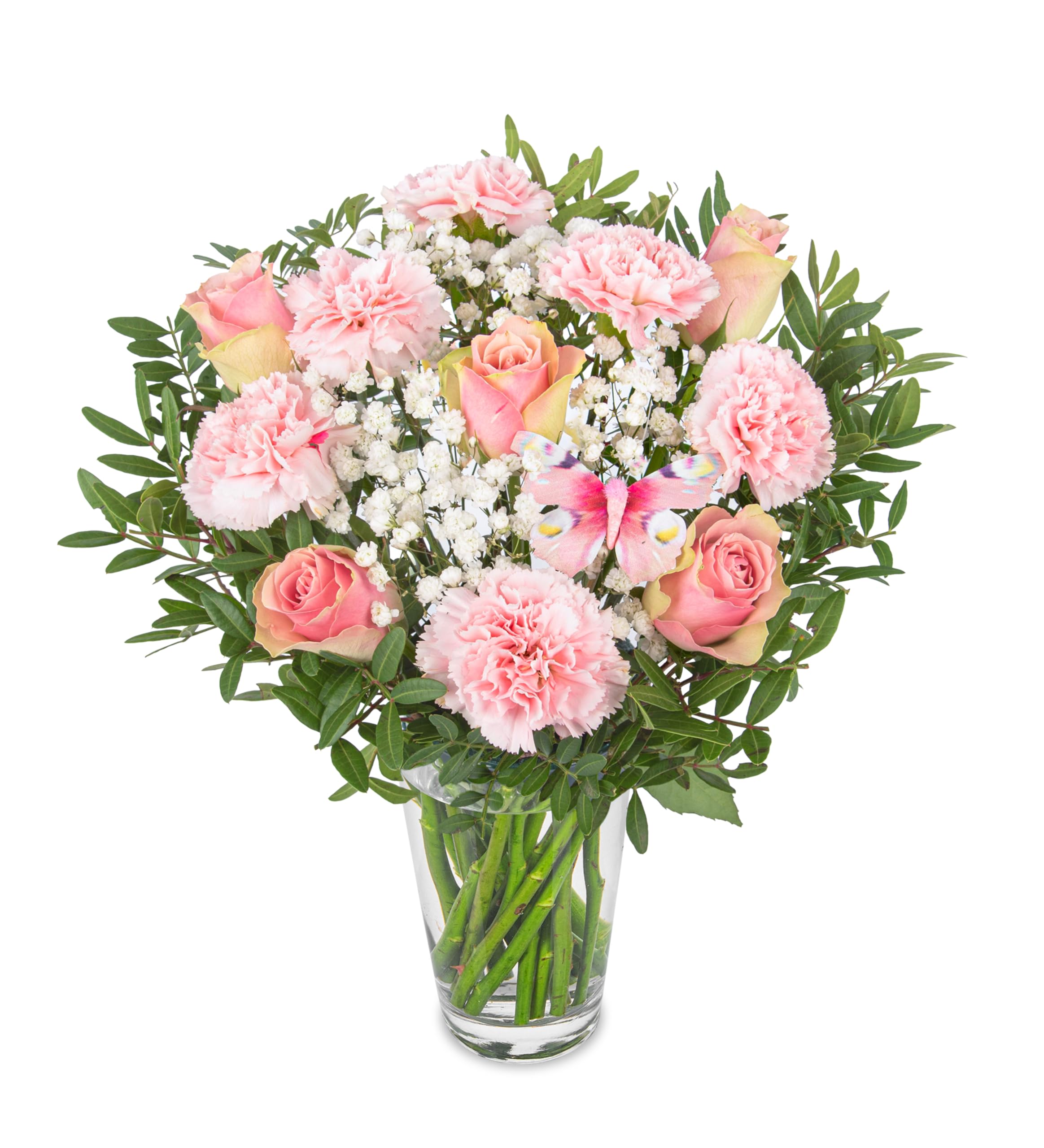 Pink Meadow Fresh Cut Flower Bouquet - Perfect for gifting for any occasion, birthdays, anniversaries, celebrations - Premium Flowers for delivery (Medium)