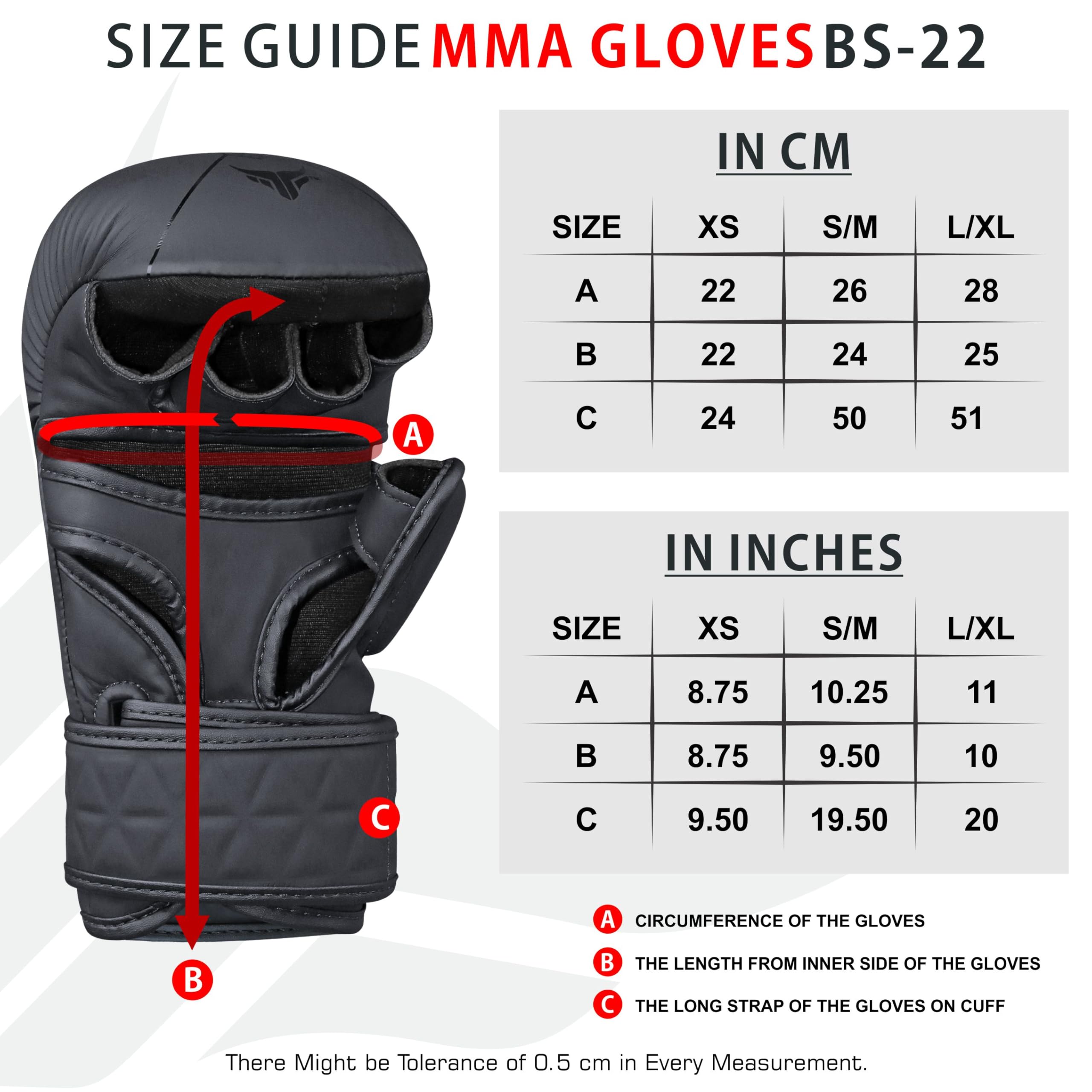 Mytra Fusion Gants MMA Hommes et Femmes Gants Sparring MMA avec Une Paume Respirante Ouverte Gants Grappling pour Le Kickboxing, Le grappin, Les Combats en Cage et Les Arts Martiaux