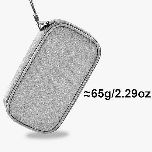 Miniatura 4 de UOZL Pequeña bolsa organizadora de artículos electrónicos con asa, almacenamiento de viaje impermeable para teléfonos celulares, cargadores,