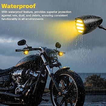 HarleyDavidson Light Flash Motorcle ブラウン 2pcs Motorcycle Turn Signals - Xindell Incandescent LED Bullet