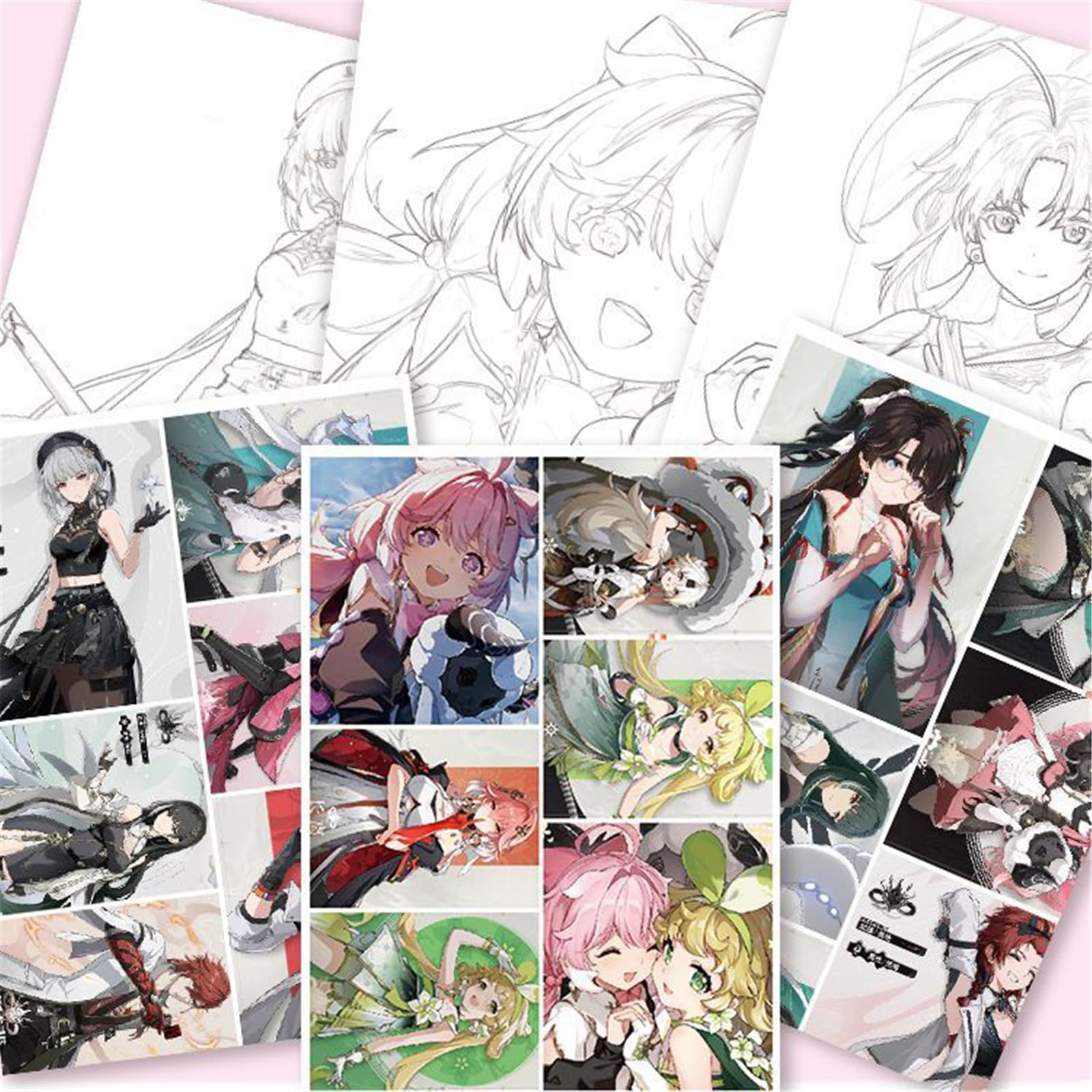 模造クリスタルさんの直筆イラスト色紙類（生原稿風）「ゲーム部 部長