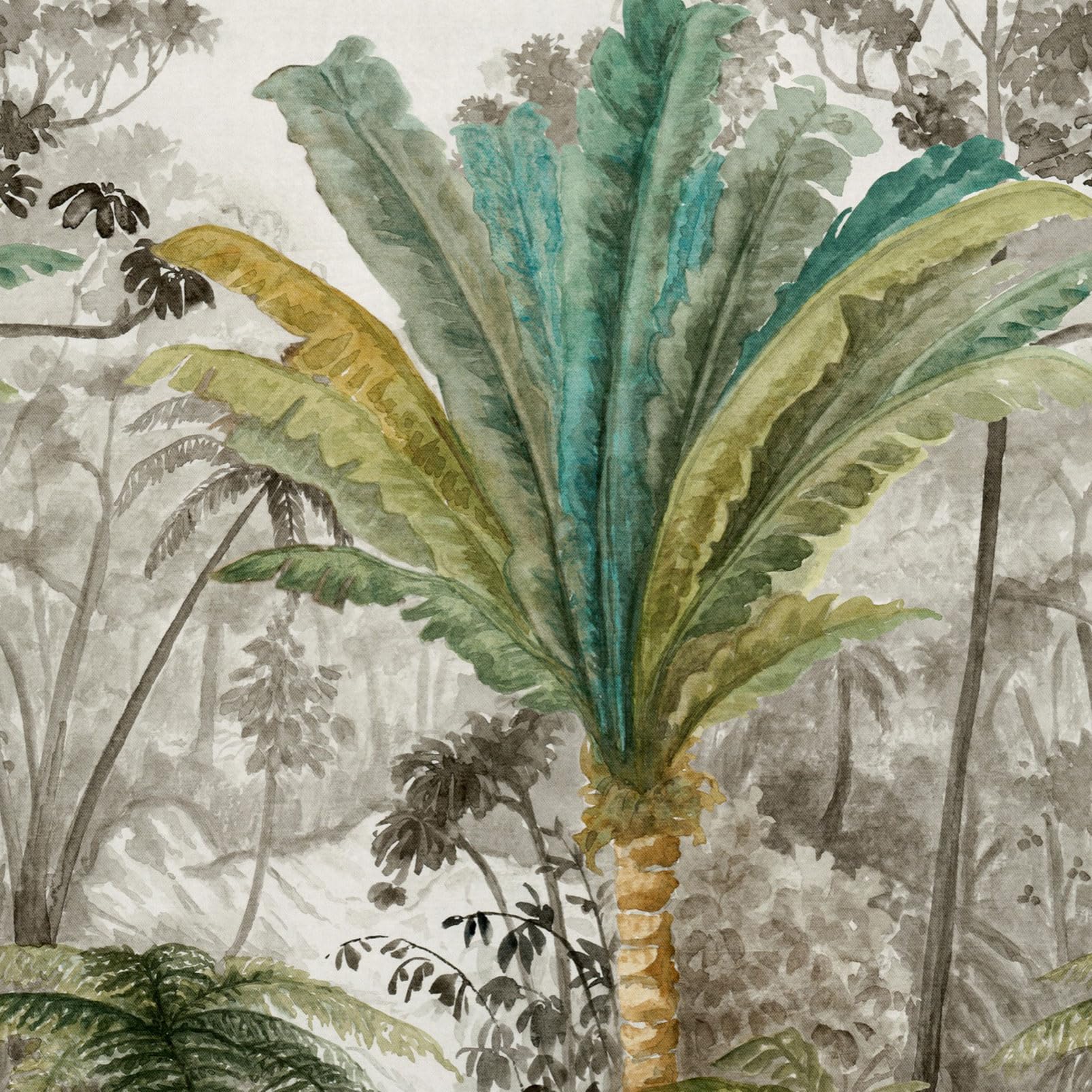 Papier Peint l'île au Palmier décor panoramique 159x280cm fabriqué en France