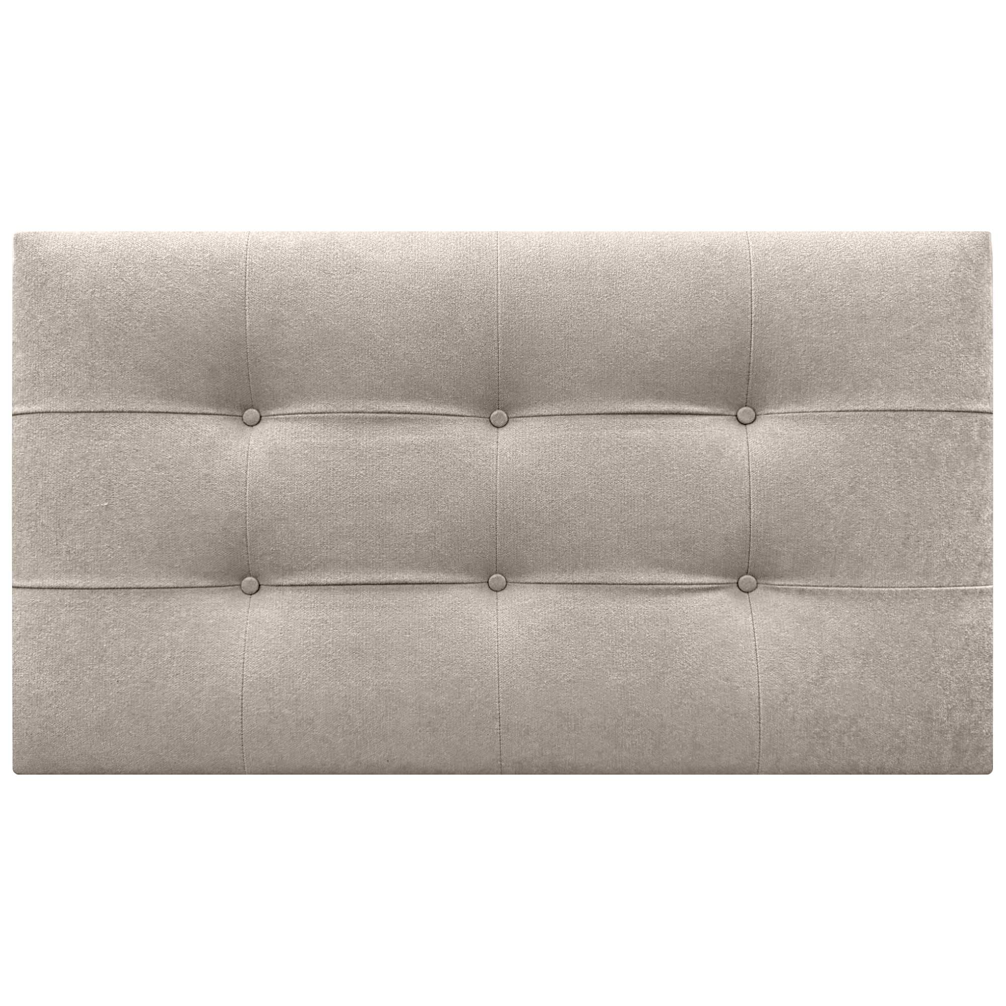 DHOME Cabecero, Cabezales de Cama Capitoné hasta el Suelo. Cabezal tapizado ACUALINE Tela y Polipiel. Cabeceros de Cama Matrimonio e Individual (Tela Beige, 95x60cm (Camas 70/80/90))