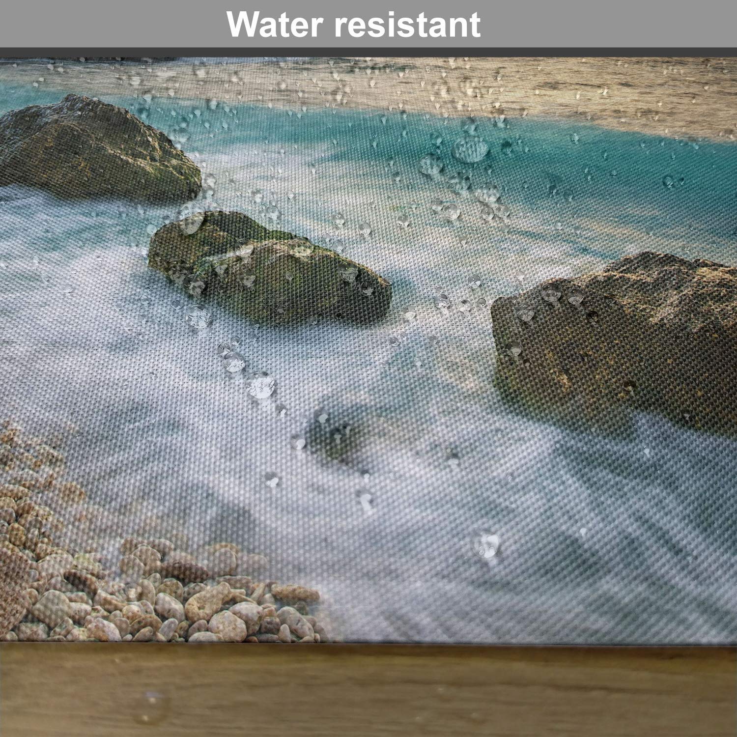 ABAKUHAUS Set Di 4 Tovagliette Americane In Tessuto 'Costiero' – Motivo Mare, 30x45 Cm, Lavabili In Lavatrice