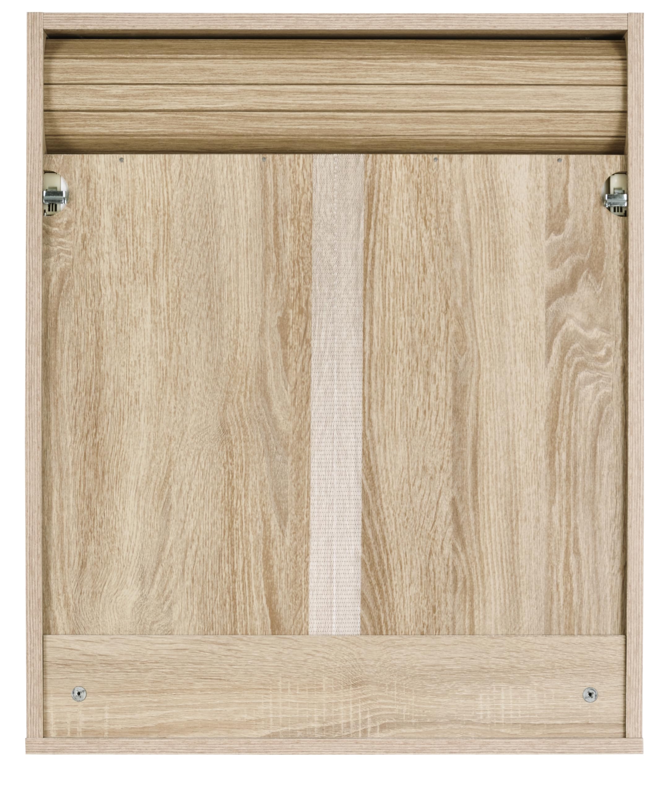 SIMMOB Küchenschrank Oberschrank Hängeschrank mit Rolladentür, Jalousienschrank, anthrazit und Eichendekor, 60x35x72 cm BTH